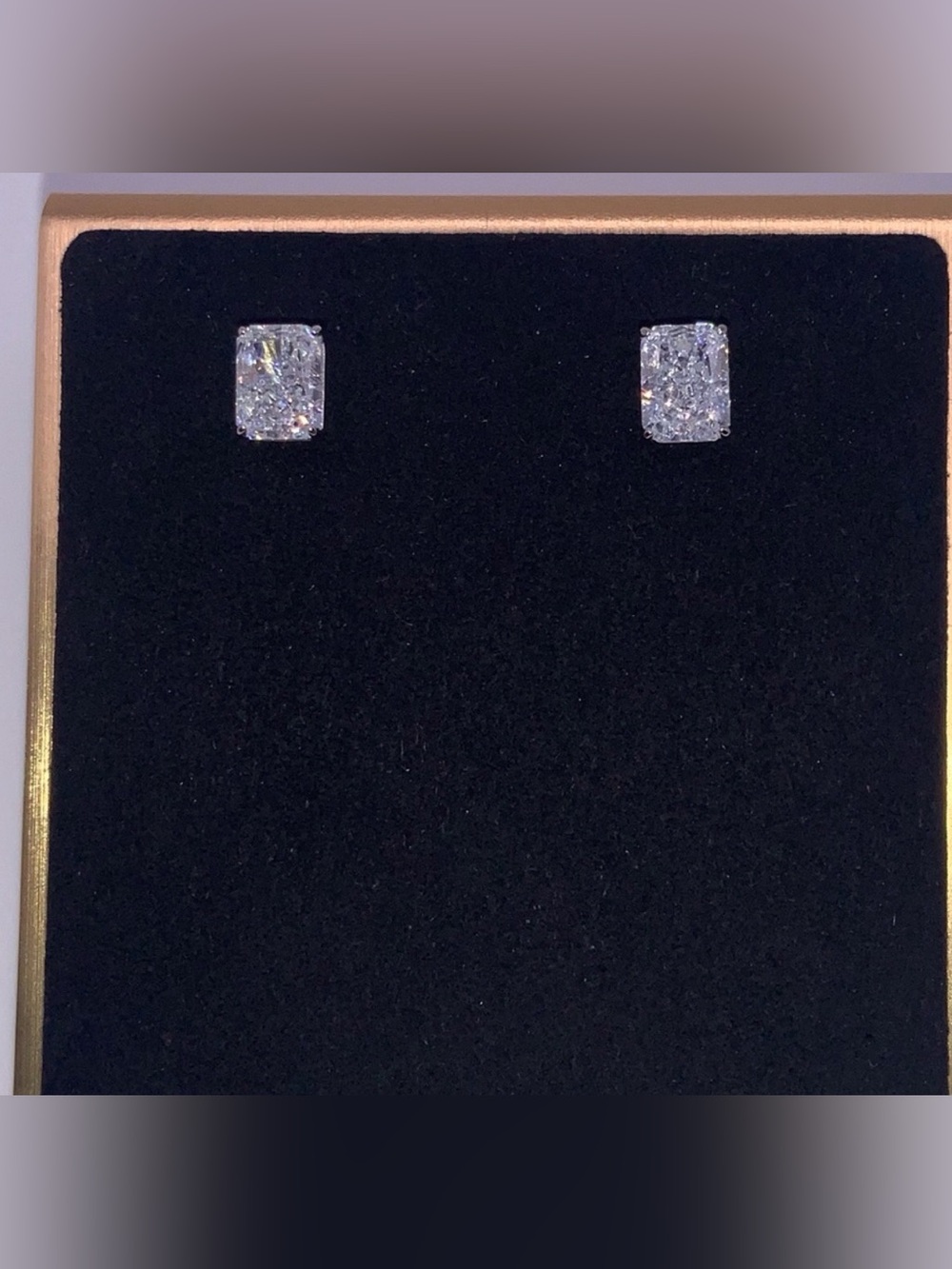 1.5ct Radiant Studs - Picture 5 of 11